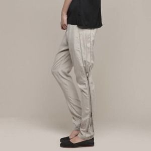 3.1 Phillip Lim Silk Trouser with Side Zip - Color is Stone